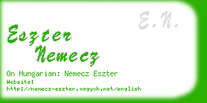 eszter nemecz business card